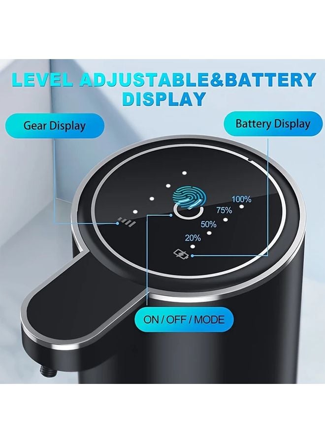 صابون أوتوماتيكي أبيض رغوي يعمل باللمس بدون لمس قابلة لإعادة الشحن عبر USB للمطبخ والحمام - Image 5